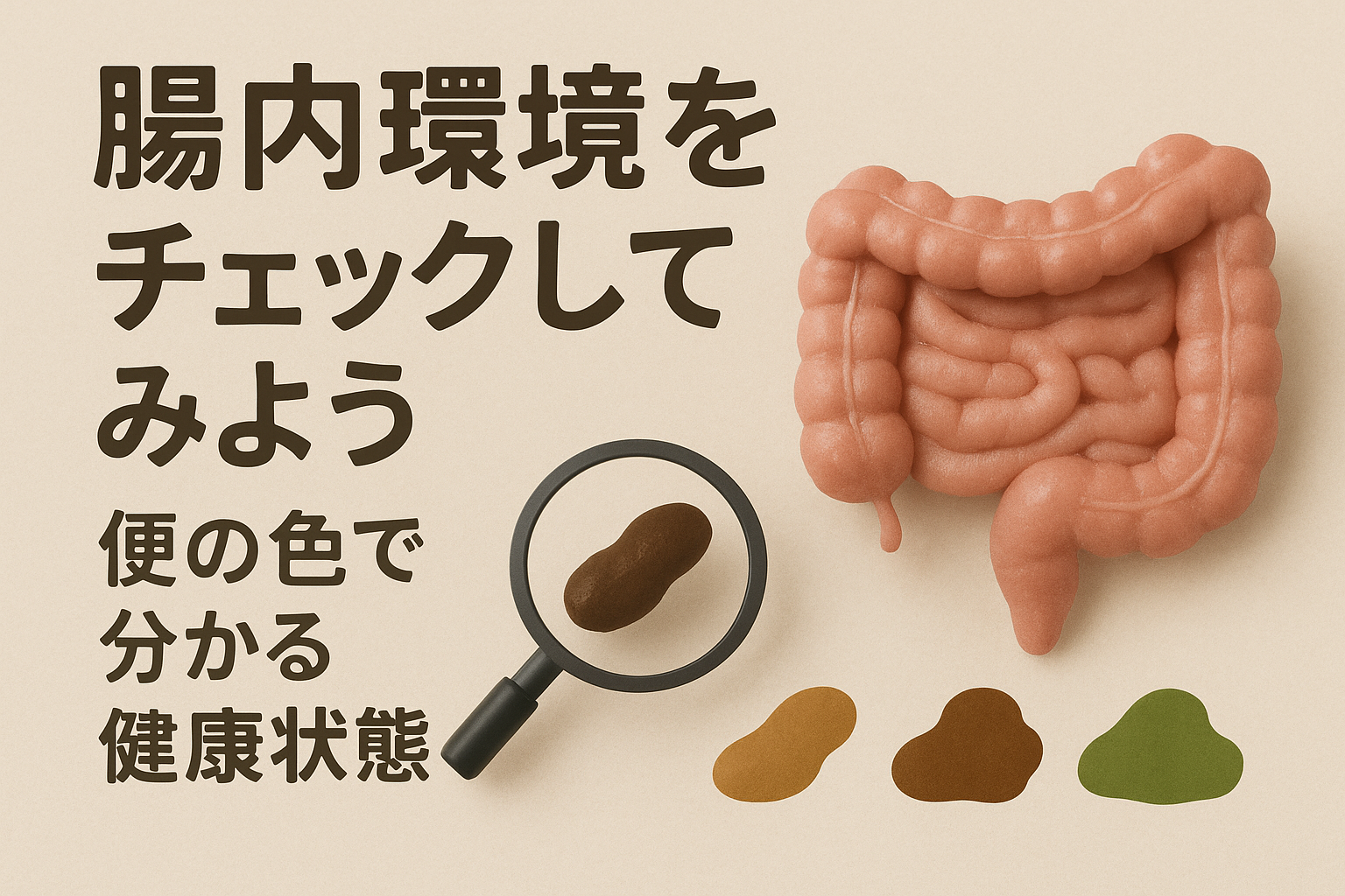 腸内環境をチェックしてみよう|便の色で分かる健康状態